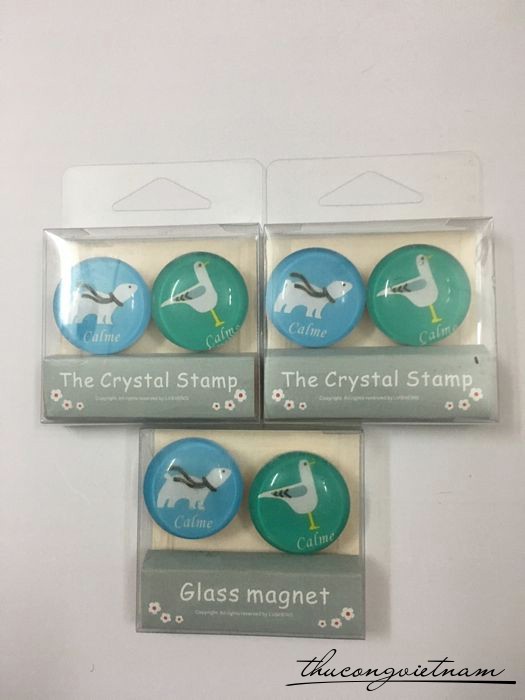 Con dấu Glass magnet hoa văn 4